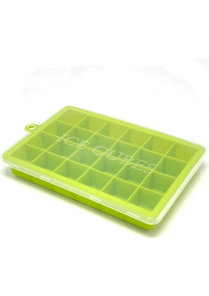 Yeşil Kapaklı Stil Kapaklı Silikon Buz Kalıbı 24 Izgara 5 Renkler Buz Küpleri Küçük Meyve Kalıbı Buz Yapımı Için Buz Yapıcı Eco-Friendly Çukur Tepsi (Yurt Dışından)