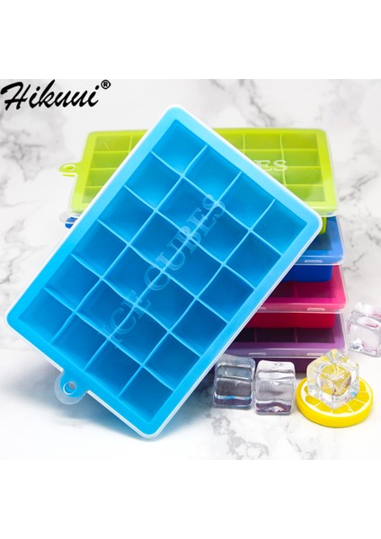 Yeşil Kapaklı Stil Kapaklı Silikon Buz Kalıbı 24 Izgara 5 Renkler Buz Küpleri Küçük Meyve Kalıbı Buz Yapımı Için Buz Yapıcı Eco-Friendly Çukur Tepsi (Yurt Dışından) fiyatları