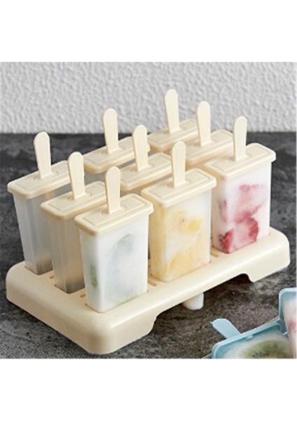 Bej Tarzı Sıcak 9 Izgara Kendin Yap Dondurma Boru Kalıpları Dondurulmuş Buz Loly Kalıbı Mutfak Pişirme Araçları Dondurma Kalıpları (Yurt Dışından) fiyatları