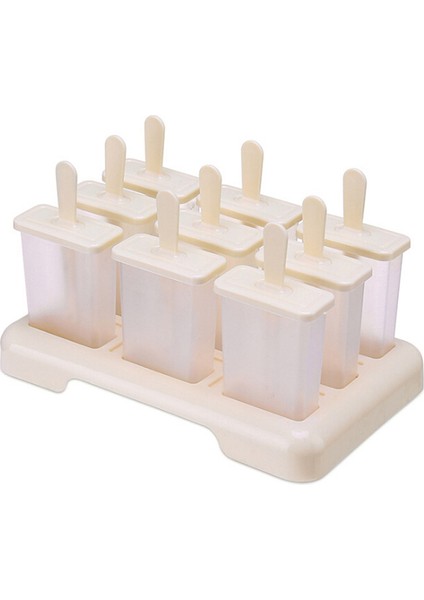 Bej Tarzı Sıcak 9 Izgara Kendin Yap Dondurma Boru Kalıpları Dondurulmuş Buz Loly Kalıbı Mutfak Pişirme Araçları Dondurma Kalıpları (Yurt Dışından) fırsatları