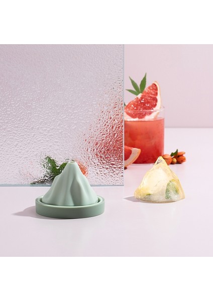 Mavi Stil Gıda Sınıfı Silikon Buzdağı Şekilli Buz Kalıbı Huni ile Derinlik 6cm Buz Küpü Tepsisi Buz Kalıbı Mutfak Dıy Aletleri (Yurt Dışından) fırsatları