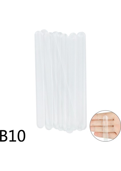 B10-10 Adet Tarzı Evde Çocuklar Için Dondurma Çubukları Yapımı Için Şeffaf Renkli Akrilik Pop Popsicle Çubukları Popsicle Kalıbı Malzemeleri Hawaii Partisi (Yurt Dışından)