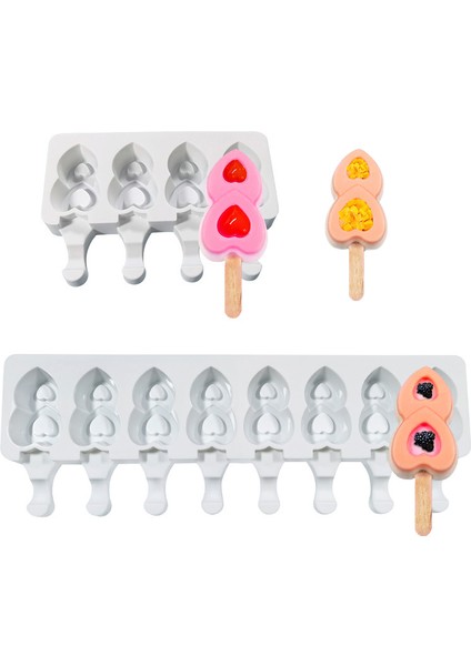 SH010600-50 Çubuk Stili Noel Ağacı Tatlı Araçları Buzlu Kek Kalıbı Yazlık Silikon Buzlu Şerbet Kalıpları ve Çubukları Mutfak Dondurma Kalıpları (Yurt Dışından)