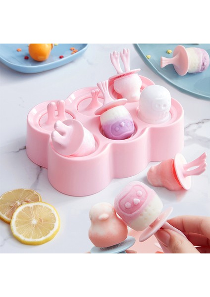 Pembe Bir Stil Silikon Dondurma Kalıbı Popsicle Kalıpları Kapaklı Kendi Yapımı Dondurma Çubuğu Kalıbı Dondurmalı Popsicle Dondurmalı Dondurma Çubuğu Yapma Kalıbı (Yurt Dışından) fiyatları
