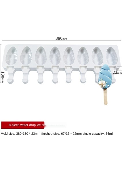 B Tarzı Silikon Dondurma Kalıpları Gıda Güvenli Popsicle Yapıcı Dondurma Kalıbı Çikolata Kalıpları Popsicle Kalıpları Silikon Kalıp (Yurt Dışından)
