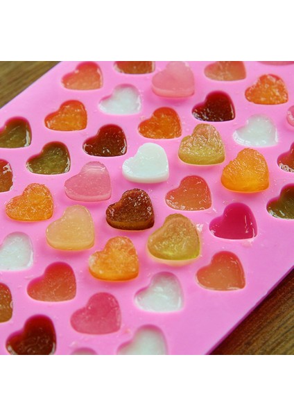 Pembe Tarzı 55 Kafes Kalp Şekilli Dondurma Tepsisi Sevimli Kendin Yap Silikon Dondurma Yapıcı Çikolata Pişirme Şeker Sabun Kalıp Mutfak Pişirme Aracı (Yurt Dışından) fırsatları