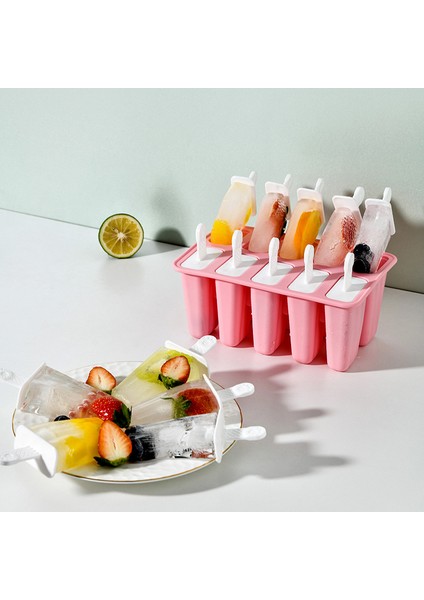 YEŞIL10 Tarzı Gıda Güvenli Silikon Dondurma Kalıpları 4 Hücreli Dondurulmuş Buz Kalıpları Popsicle Yapıcı Kendi Yapımı Dondurucu Şeker Kalıbı Ücretsiz Çubuklarla (Yurt Dışından) fiyatları