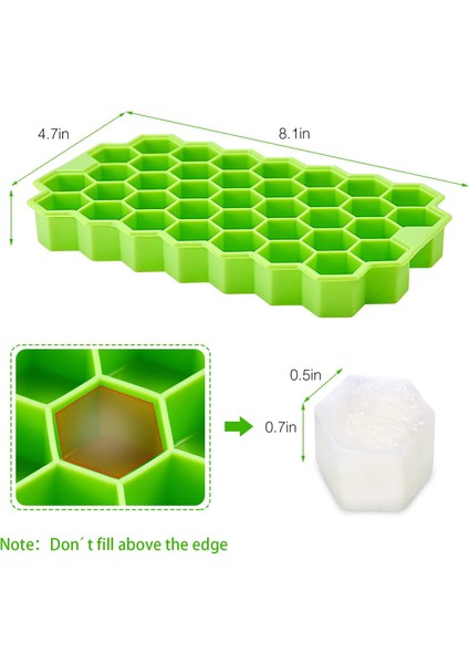 Sarı Stil Xl Beden Yeniden Kullanılabilir, Çıkarılabilir Silika Jel Buz Blok Kalıbıyla Küçük Kare Buz Blok Yapımı Dıy Buz Kalıbı Tray - (Yurt Dışından)