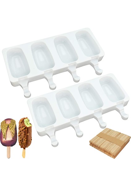 4 Boşluk Aşk Stili Silikon Dondurma Kalıbı Kendin Yap Ekolojik Popsicle Kalıbı Mousse Tatlı Dondurucu Meyve Suyu Dondurma Küpü Tepsisi Fıçı Yapıcı Kalıp (Yurt Dışından)