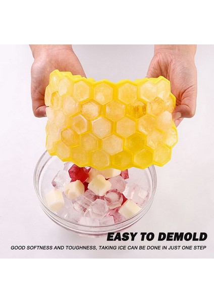 Kapak Stili ile Siyah Silikon Buz Küpü Kalıp Tepsisi Kapağı ile Balpeteği Dondurma Makineleri Soğutucular Magnum Buz Kalıbı Çikolata Kek Içecek Ev Aletleri (Yurt Dışından) modelleri