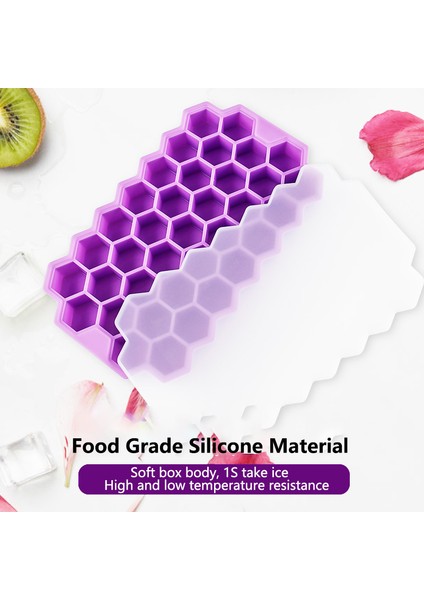 Sarı Stil Silikon Petek Buz Küp Kalıbı Kapaklı Dondurma Dondurulmuş Meyve Süt Kahve Kendin Yap Ev Yapımı Tatlılar Kolay Temizlenir ve Tekrar Kullanılabilir (Yurt Dışından) modelleri