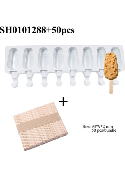 SH0101288-50 Çubuk Stili Noel Ağacı Tatlı Araçları Buzlu Kek Kalıbı Yazlık Silikon Buzlu Şerbet Kalıpları ve Çubukları Mutfak Dondurma Kalıpları (Yurt Dışından)