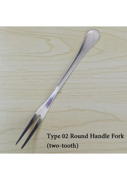 02 Stili Yazın Vankood Paslanmaz Çelik Meyve Çatalı Tatlı Çatalı Ekolojik Iki Dişli Akşam Yemeği Çatalı Çatal Batı Tarzı Mutfak Mangal Aracı (Yurt Dışından) indirimleri