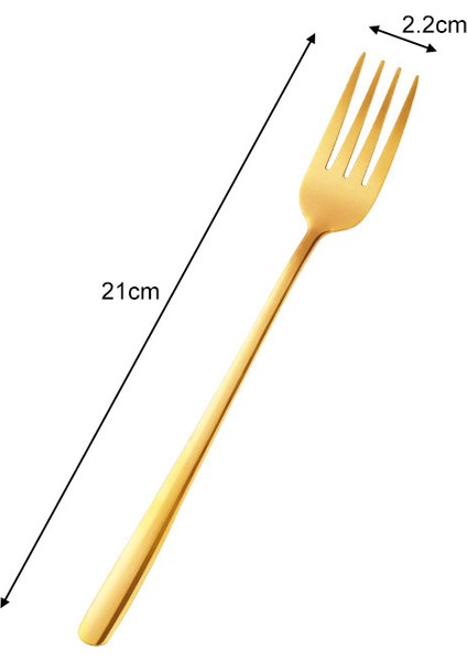 Altın Tarzı 1 Adet Yemek Takımı Batı Tarzı Paslanmaz Çelik Restoran Parti Malzemeleri Yemek Çatalı Çok (Yurt Dışından)