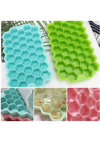 Beyaz Kapaksız Stil Kovuk Buz Kalıbı Bal Petekli Buz Kalıbı Gıda Sınıfı Esnek Silikon Buz Kalıpları Kokteyl Için Çıkarılabilir Kapaklar ile (Yurt Dışından) fiyatları