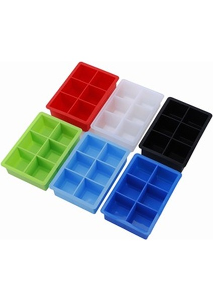 Gri Stil Bpa Içermeyen 6 Büyük Buz Kalıbı Kalın Jumbo Geniş Gıda Sınıfı Silikon Buz Küpü Kare Kalıp Kendi Buz Yapıcınızı Yapın Buz Küpü Kalıbı (Yurt Dışından) modelleri