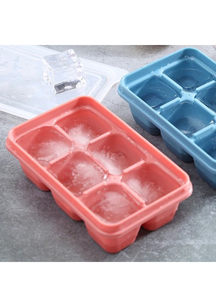 Mavi Stil 6 Büyük Buz Küpleri Silikon Blok Yapıcı Kek Puding Çikolata Kalıbı Kolay Çıkarmak Buz Tepsisi Solmaz (Yurt Dışından) modelleri