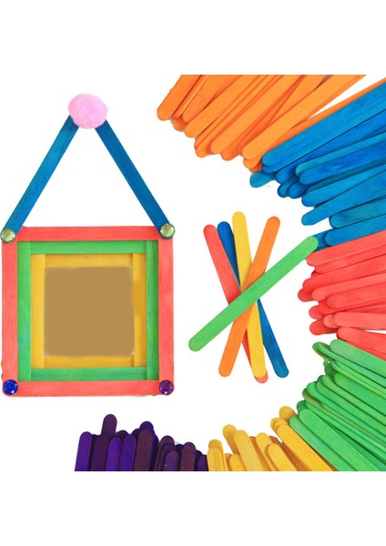 No.5 Tarzı Renkli El Sanatları Kendin Yap Ahşap Çubuk Dondurma Kalıbı Buzlu Çubuk Sanat Yaratıcı Eğitici Oyuncaklar Çocuklar Bebekler Için (Yurt Dışından) indirimleri