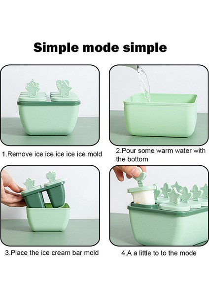Yeşil 120X110X65MM Stili Hücre Dondurma Kalıpları Çikolata Kalıpları Buz Kalıbı Gıda Güvenli Popsicle Yapıcı Kendi Yapımı Dondurucu Dondurma Kalıbı (Yurt Dışından) modelleri