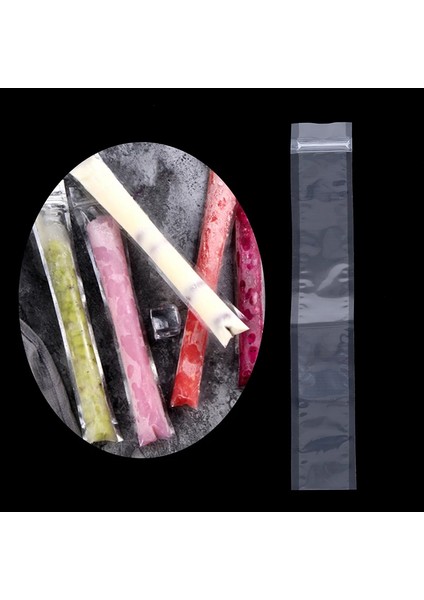 C Stili Tek Kullanımlık Dondurma Kalıbı Poşeti Buzlu Çubuk Kalıbı Buzluğa Koy Icecream Kalıbı (Yurt Dışından)
