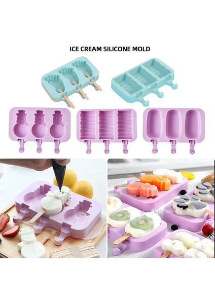 Dondurma Kalıbı 7 Stili Dondurma Kalıpları, Silikon Dondurma Çubuğu Kalıpları Kek, Kendin Yap Dondurma Kalıbı Popsicle Buz Kalıbı Popsicle Varil Yapıcı Kalıp (Yurt Dışından) fiyatları