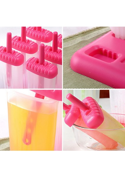 Yeşil Stil Kendin Yap Buzlu Krem Kalıpları Dikdörtgen Şekilli Buzlu Krem Çubuklu Kalıplar Mutfakta Dondurma Yapımı Için Kalıplar (Yurt Dışından) fırsatları