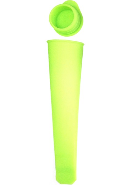 Yeşil Stil Renkli Silikon Pop Buz Kalıbı Muz Popsicles Kalıpları Kapaklı Kendin Yap Dondurma Jöle Lolipop - Dondurma Makinesi Için (Yurt Dışından)