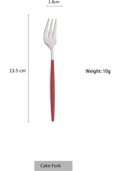 Kırmızı Gümüş Tarzı Jankng Çay Çatalları Seti Paslanmaz Çelik Küçük Çatal Altın Meyve Çatalı Tatlı Çatalı Için Pasta Atıştırmalık Siyah Salata Çatalı Mini Pasta Çatalı (Yurt Dışından)