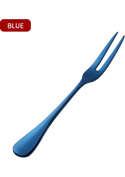 Koyu Mavi 8 Adet Tarzı 8 Parça Lüks Altın Kek Çatalları Paslanmaz Çelik Salata Çatalları Renkli Meyve Çatalı Karides Çatalı Partide Aperatif Için Kullanılmaktadır (Yurt Dışından)