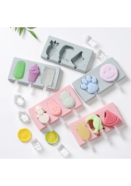 No.50 Stili Kapaklı Hayvan Şekilli Silikon Dondurma Kalıbı Popsicle Çubuğu ile Mutfak Aksesuarları (Yurt Dışından) fiyatları