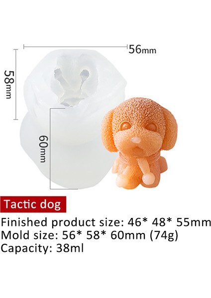 Taktik Köpek Stili 3D Silikon Kalıp Yapışmaz Mutfak Malzemeleri Köpek Şekilli Kalıp Tepsi Beyaz Küçük Ayı Dondurma Küpü Yapıcı Kendin Yap Fırın Araçları (Yurt Dışından)