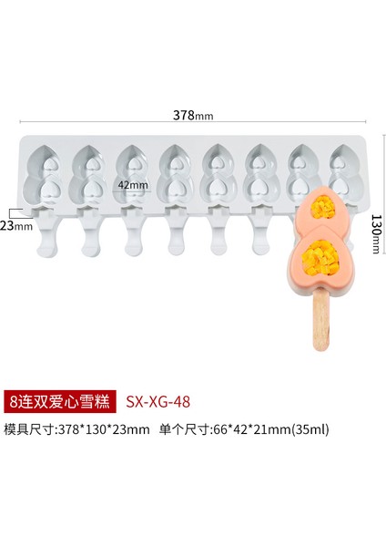 Ben Stil Silikon Dondurma Kalıpları Gıda Güvenli Popsicle Yapıcı Dondurma Kalıbı Çikolata Kalıpları Popsicle Kalıpları Silikon Kalıp (Yurt Dışından)