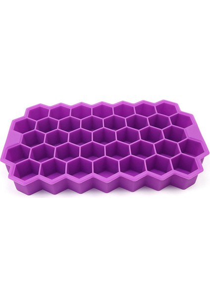 Mor Tarzı Balpeteği Şekilli Buz Kalıbı 37 Yuvalı Kalıp Silikon Kap Dıy Kalıp Çikolata Küp Kek Buz Kalıbı. (Yurt Dışından)