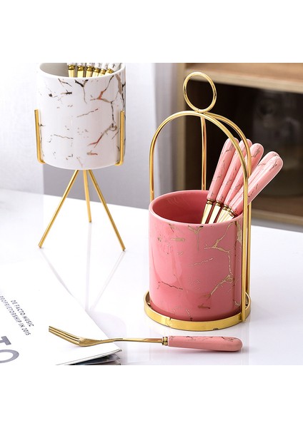 6 Adet Kahve Kaşığı Tarzı Altın Sofrada Damgalı Seramik Çatal Bıçak Takımı Saklama Kabı Paslanmaz Çelik Kaşık ve Çatal Seti Ayna Kahve Çatalı Yemek Takımı (Yurt Dışından) fırsatları