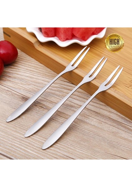 4 Adet Tarzı Paslanmaz Çelik Batı Sofra Meyve Çatalı Imza Küçük Çatal Pasta Tatlı Meyve Çatalı Mutfak Aksesuarı (Yurt Dışından) fırsatları