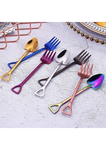 Kaşık-Rosegold Tarzı Yaratıcı Tatlı Kaşığı Paslanmaz Çelik Kahve Karıştırma Kaşığı Kürek Çatal Meyve Çatalı Gül Altın Paslanmaz Çelik Meyve Çatalı (Yurt Dışından) modelleri