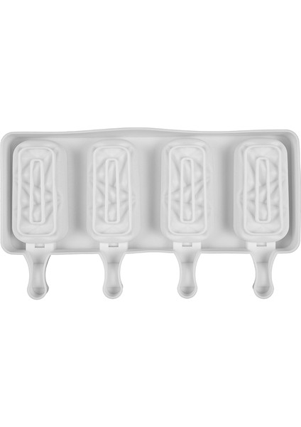 A-Beyaz Tarzı Silikon Dondurma Yapıcı 4 Hücreli Buz Kalıbı Gıda Güvenli Popsicle Kalıpları Kendi Yapımı Derin Dondurucu Dondurma Makinesi Ev Mutfak Araçları (Yurt Dışından) modelleri