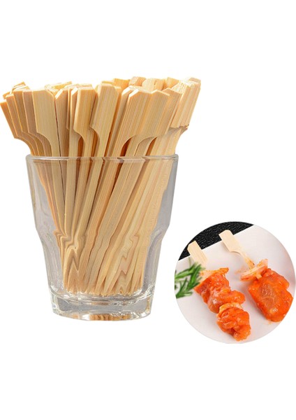 9cm Tarzı Tek Kullanımlık Doğal Bbq Bambu Çöp Şişleri Işlevsel Mangal Mutfak Araçları Meyve Için Kabob Teli (Yurt Dışından)
