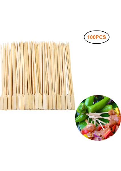 9cm Tarzı Tek Kullanımlık Doğal Bbq Bambu Çöp Şişleri Işlevsel Mangal Mutfak Araçları Meyve Için Kabob Teli (Yurt Dışından)