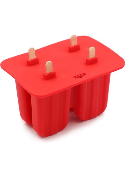 Pembe 10 Delik Stili Dondurma Dondurucu Haznesi Kapaklı Silikon Popsicle Buzluğu Kalıbı Kendin Yap Meyve Suyu Dondurma Buz Küpü Tepsisi Maker (Yurt Dışından)