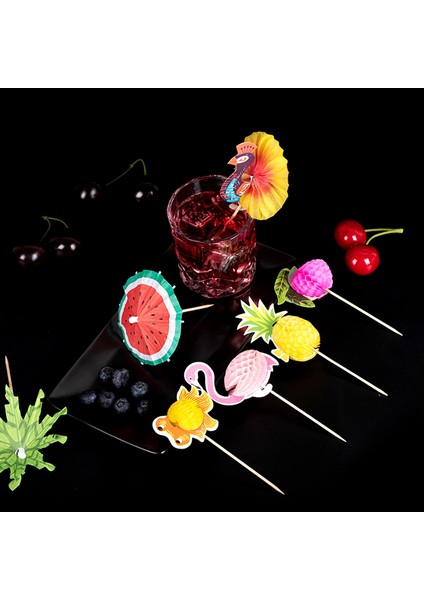 50 Adet Ananas Tarzı Kokteyl Şemsiye Çubukları Süsleme Diş Çubukları Meyve Cupcake Tatlı Büfesi Kokteyl Şemsiyeleri Içecek Seçimleri Parti Masa Takımları (Yurt Dışından)