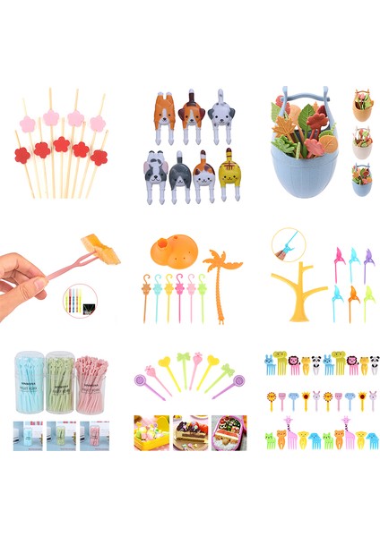 Stili Temizle Çocuklar Için Mini Hayvan Çiftliği Meyve Çatalı Çerez Parti Dekorasyonu (Yurt Dışından) indirimleri