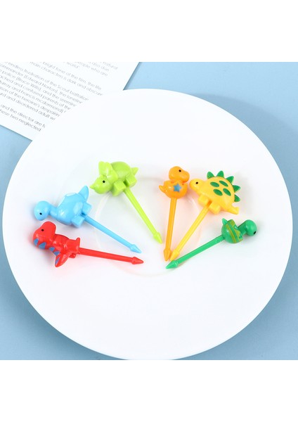 Bordo Tarzı Sevimli Hayvan Çiftliği Dinozor Meyve Çatalı Mini Karikatür Çocuk Atıştırmalık Pasta Tatlı Seçici Kürdan Öğle Yemeği Parti Dekorasyon (Yurt Dışından) fırsatları