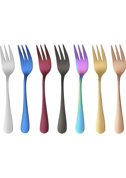 Şerit Tarzı Tatlı Çatalı Paslanmaz Çelik Mini Çatal Pastacılık Aksesuarları Için Amaca: (Yurt Dışından) fiyatları