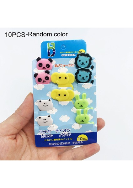 Kırmızı Stil Meyve Çatalı Karikatür Mini Hayvan Çiftliği Karikatür Yiyecek Seçimi Çocuk Atıştırmalıklar Pasta Tatlı Gıda Meyve Çatalı Parti Süslemesi (Yurt Dışından)