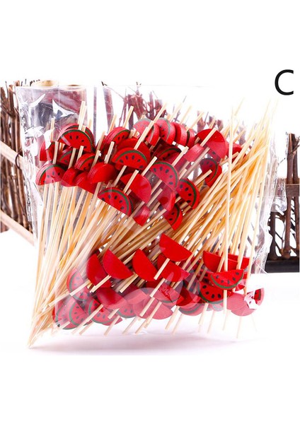 Kahve Tarzı Sevimli Mini Hayvan Karikatür Gıda Çubukları Çocuk Atıştırmalık Kek Tatlı Meyve Çatalı Öğle Aksesuarları Parti Dekorasyon (Yurt Dışından)