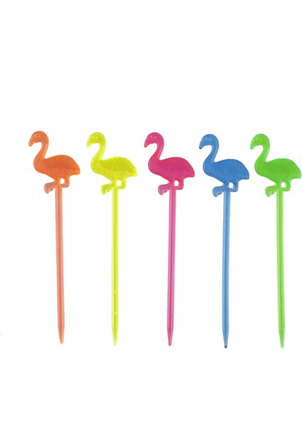 No.2 Tarzı Kek Tatlı Salata Çubuk Kokteyl Kürdan Flamingo Yiyecek Picks Büfe Cupcake Meyve Çatal Parti Malzemeleri (Yurt Dışından)