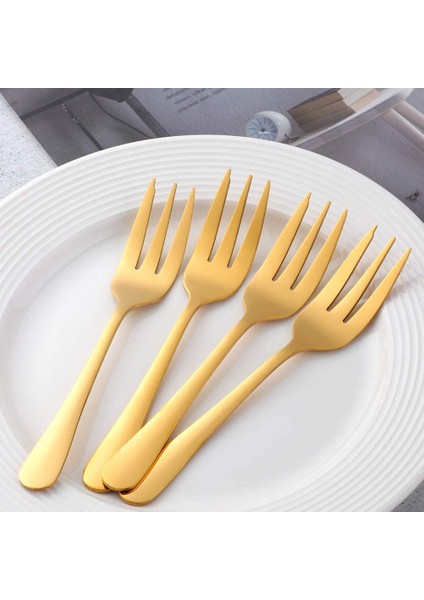 Şerit Tarzı Tatlı Çatalı Paslanmaz Çelik Mini Çatal Pastacılık Aksesuarları Için Amaca: (Yurt Dışından) modelleri