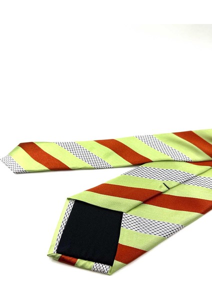 Çok Renkli Çizgi Desen Italyan Ipek Kravat İK1660 modelleri