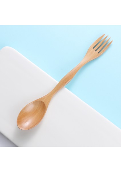 No.1 Tarzı Doğal Ahşap Kesme Takımı Çatal Kaşık Çift Başlı Çorba Kaşığı Yemek Masası Takımı Dıy Ev Mutfak Aksesuarları Sofra Takımı (Yurt Dışından) indirimleri